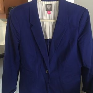 Blue suit jacket